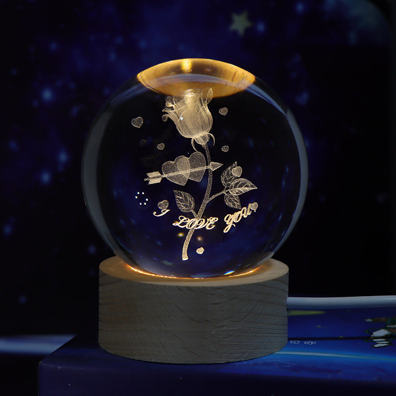3D Planetarische Kristallkugel